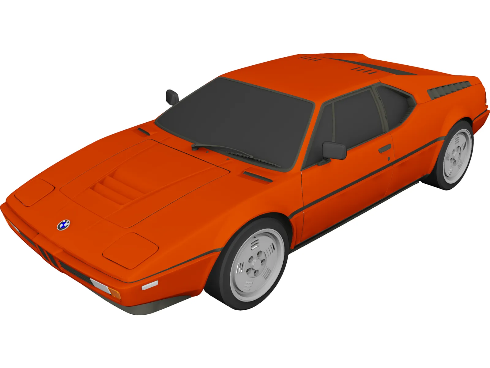 BMW M1 (1979) 3D Model main preview
