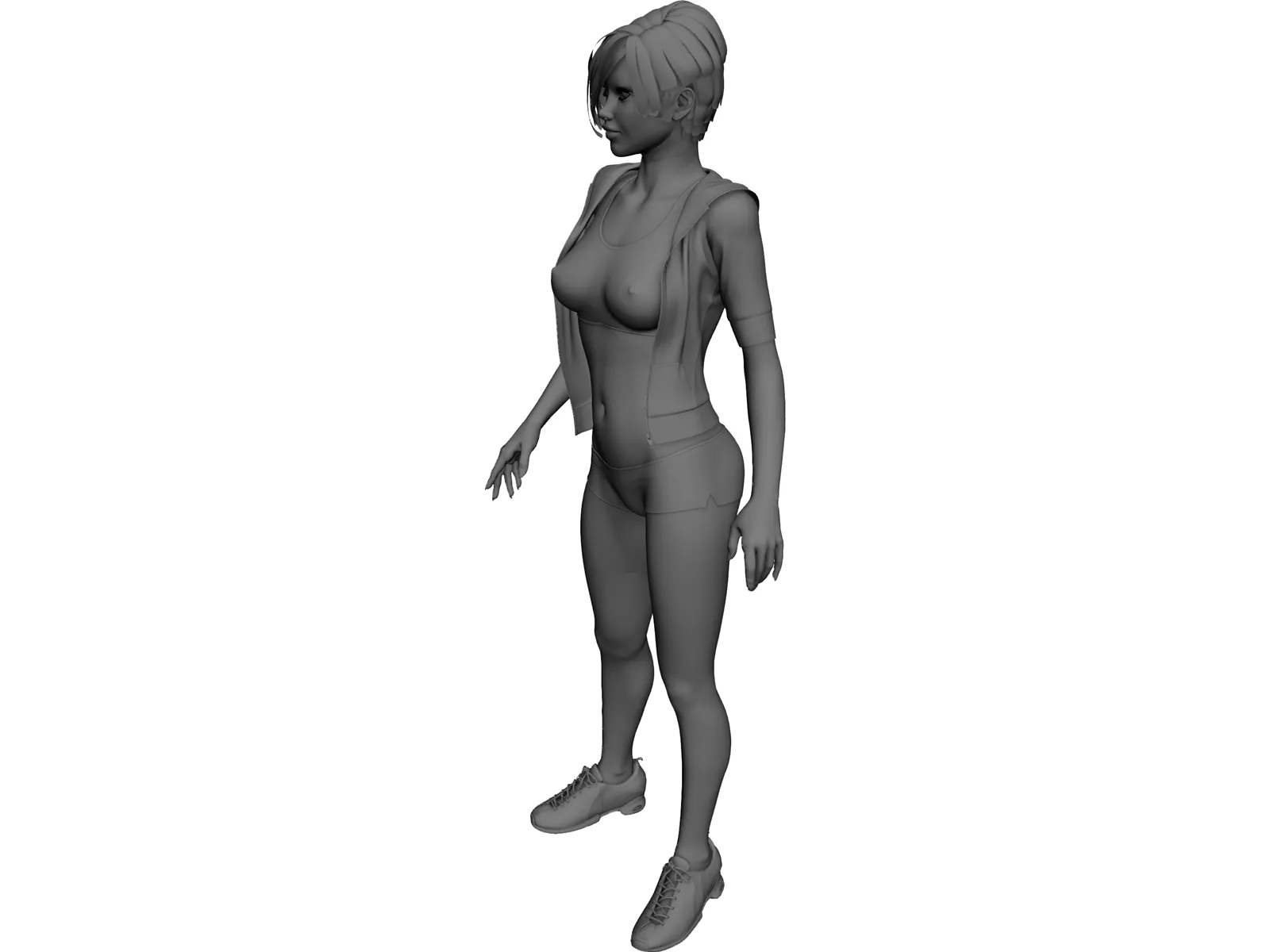 Girl Beauty 3D Model main preview