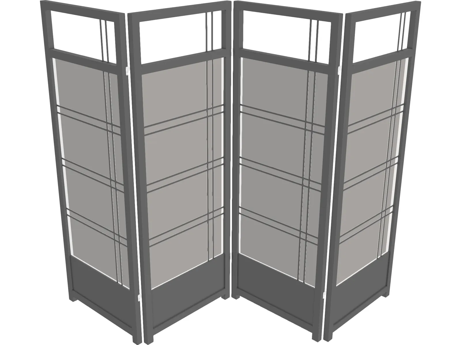 Oriental Panel 3D Model main preview
