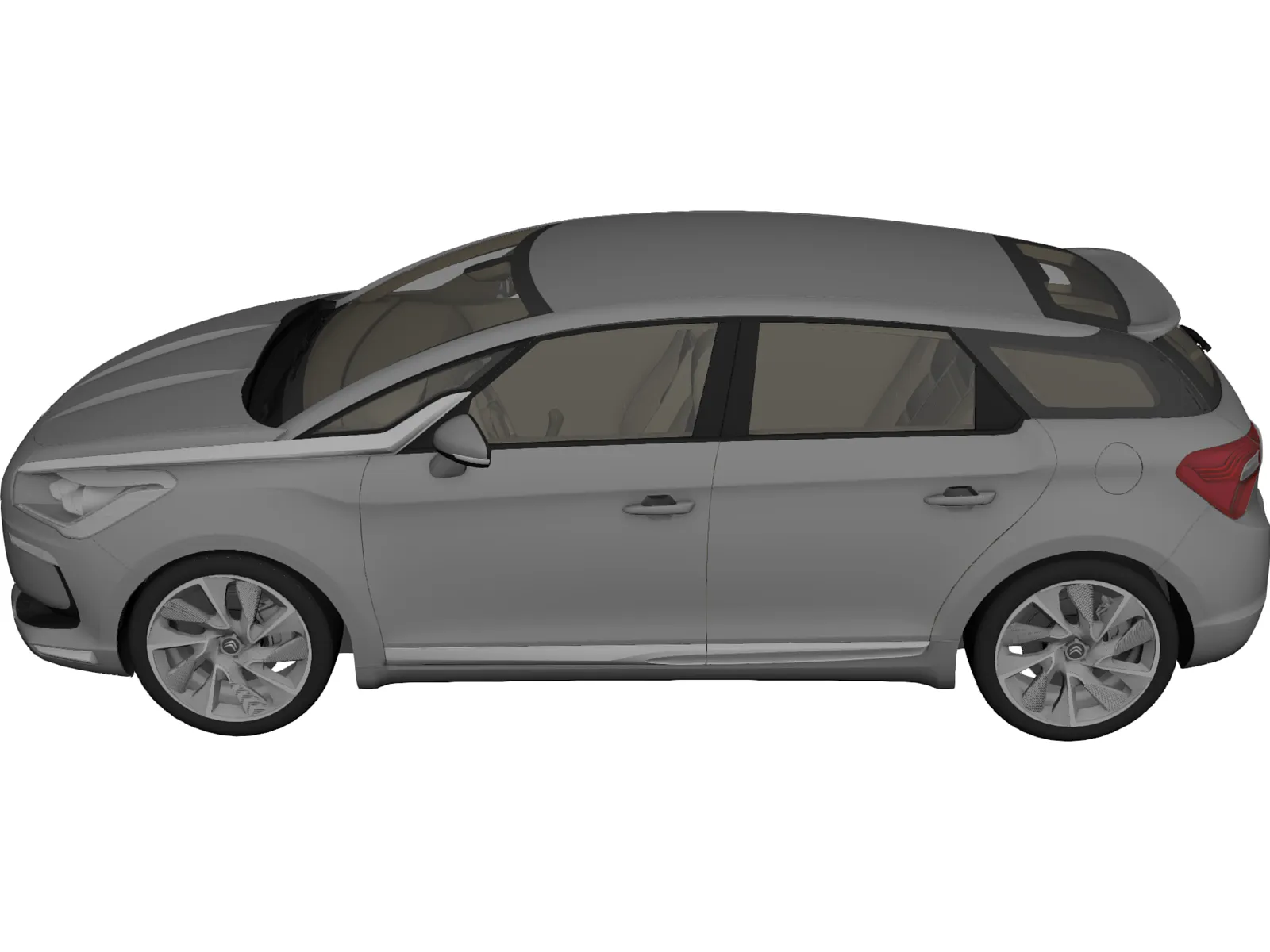 Citroen DS5 3D Model main preview