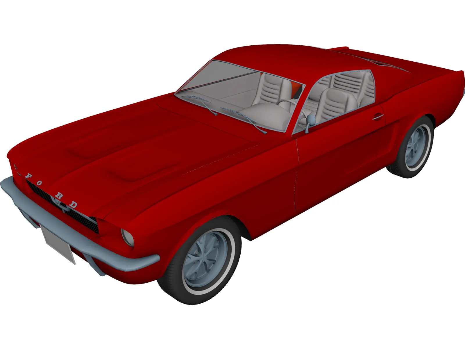Ford Mustang (1967) 3D Model main preview