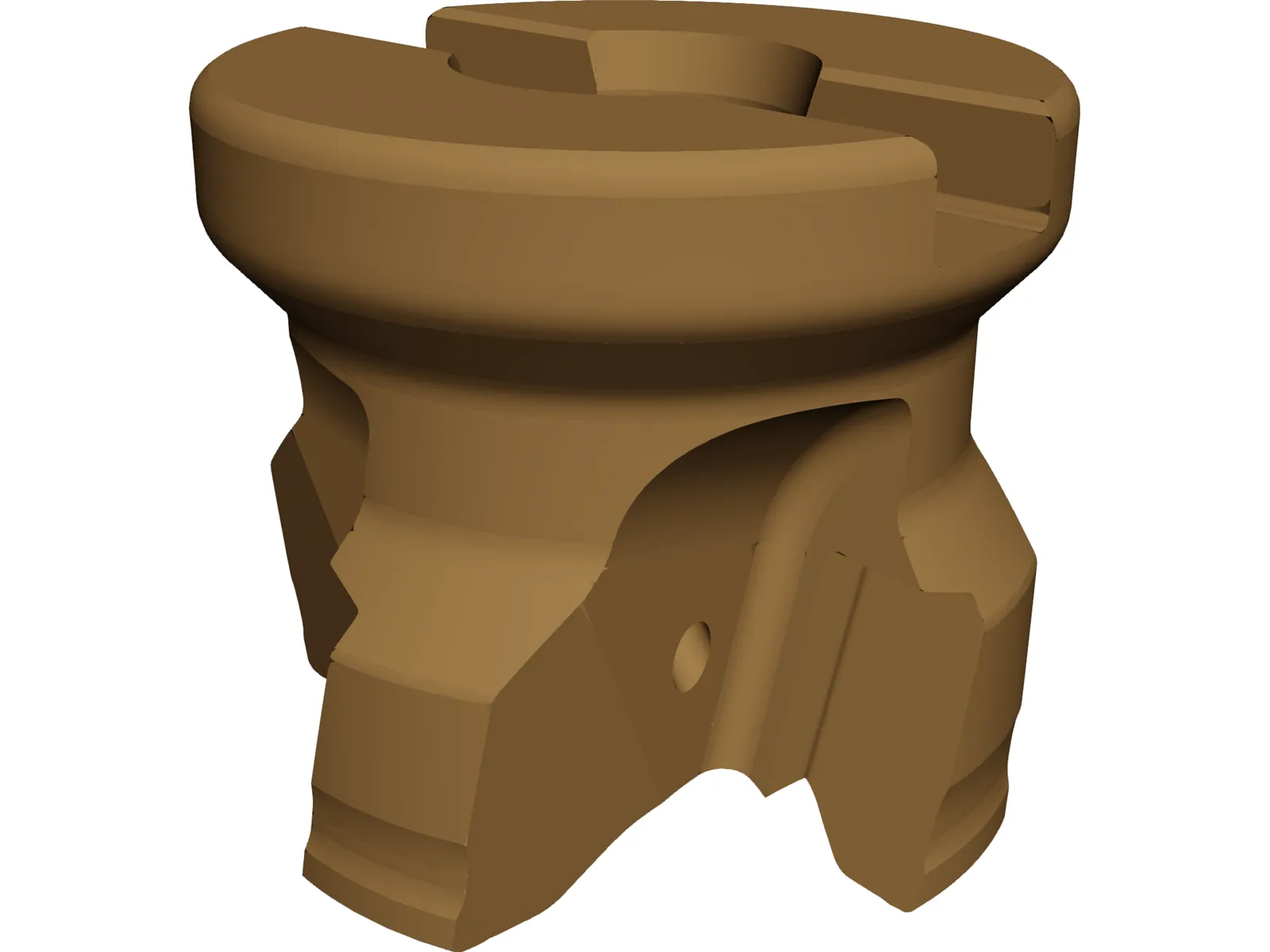 Aluminum Face Mill 3D Model main preview