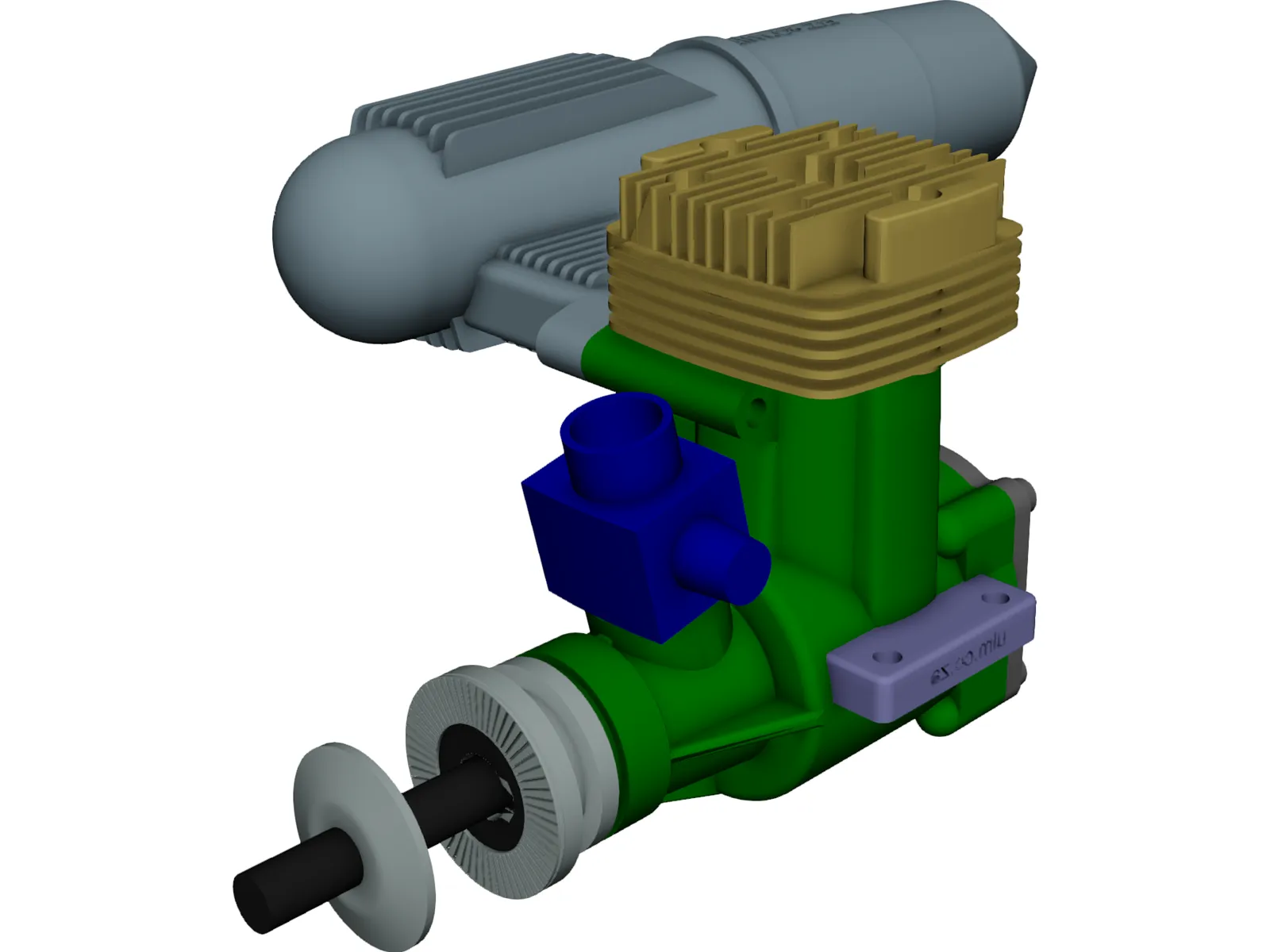 OS Nitro Engine Class 90 3D Model main preview