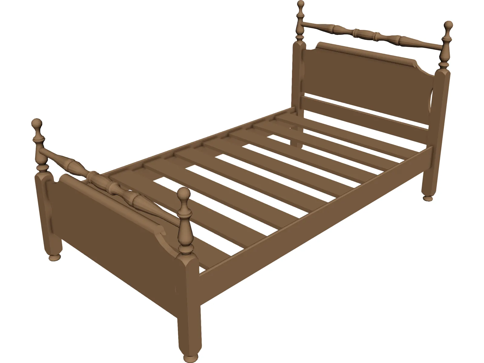 Bed 3D Model main preview