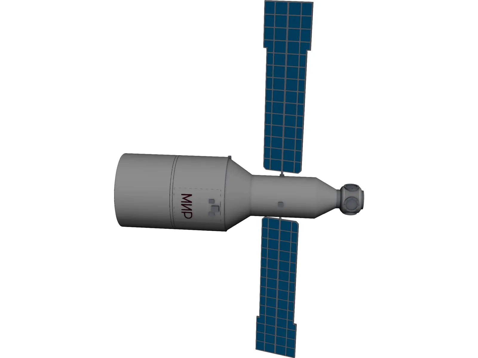 MIR Space Station Command Module 3D Model main preview