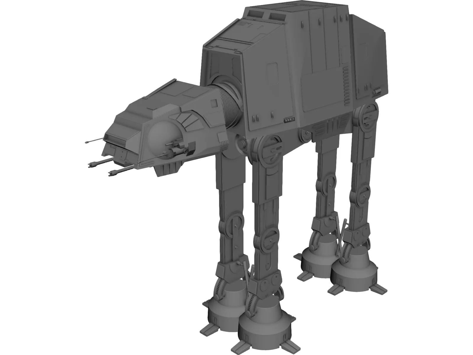 Star Wars Imperial ATAT 3D Model main preview