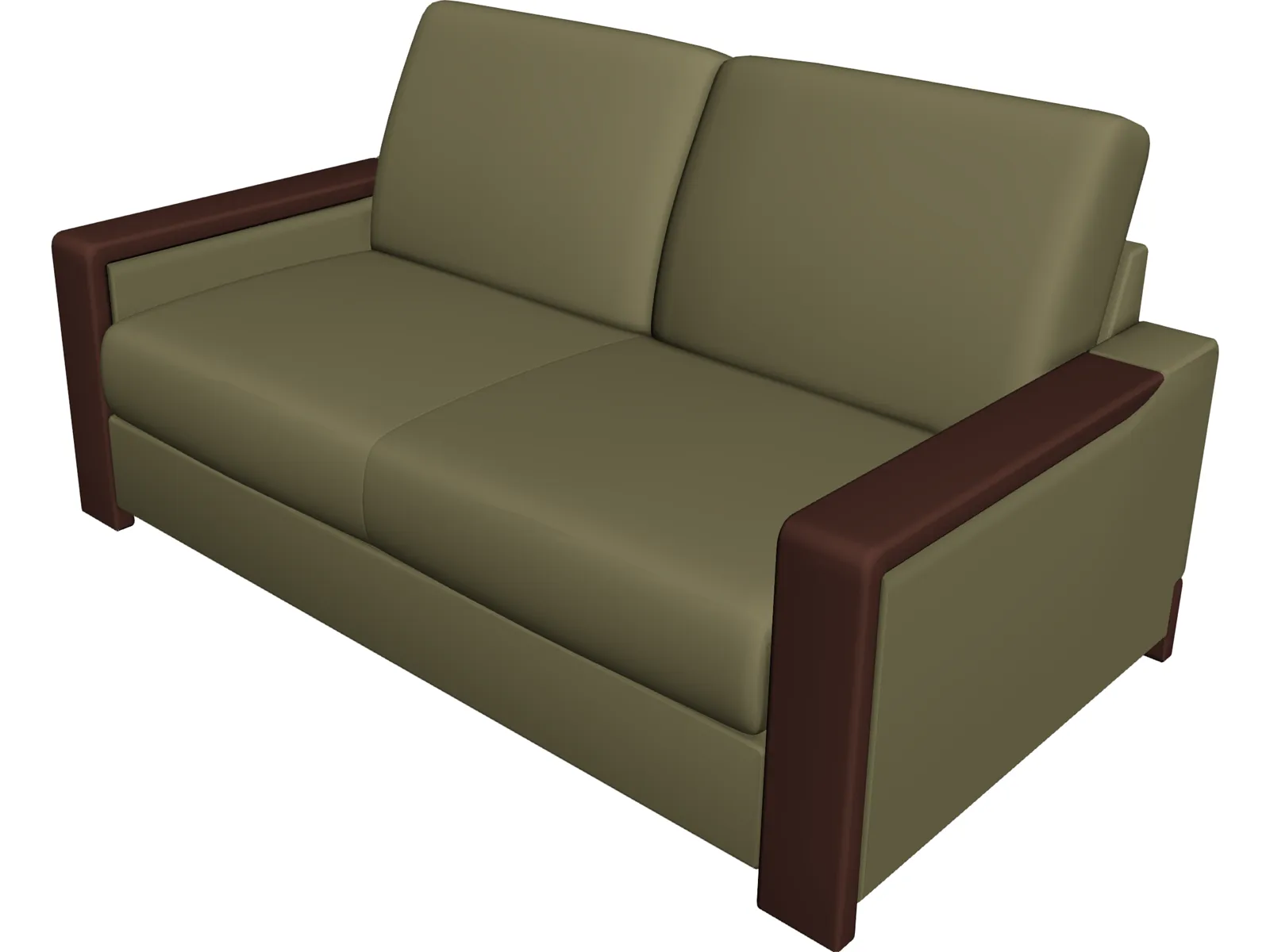 Classic Couch 3D Model main preview