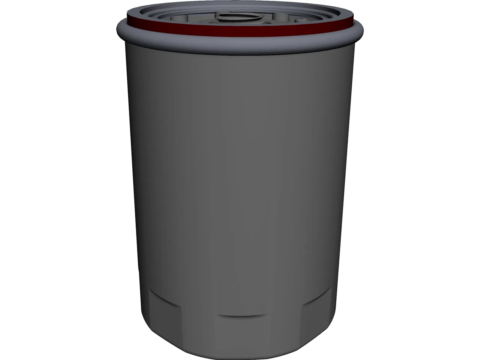 Oil Filter 3D Model main preview