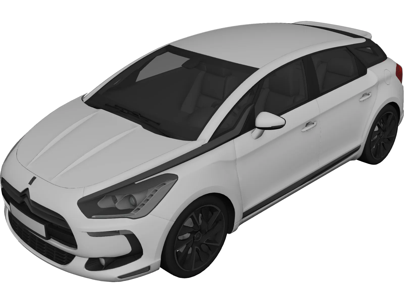 Citroen DS5 (2012) 3D Model main preview