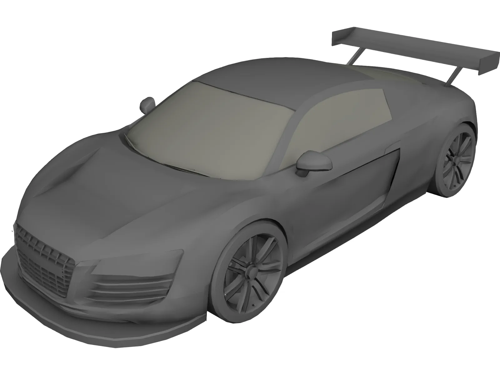 Audi R8 GT3 3D Model main preview