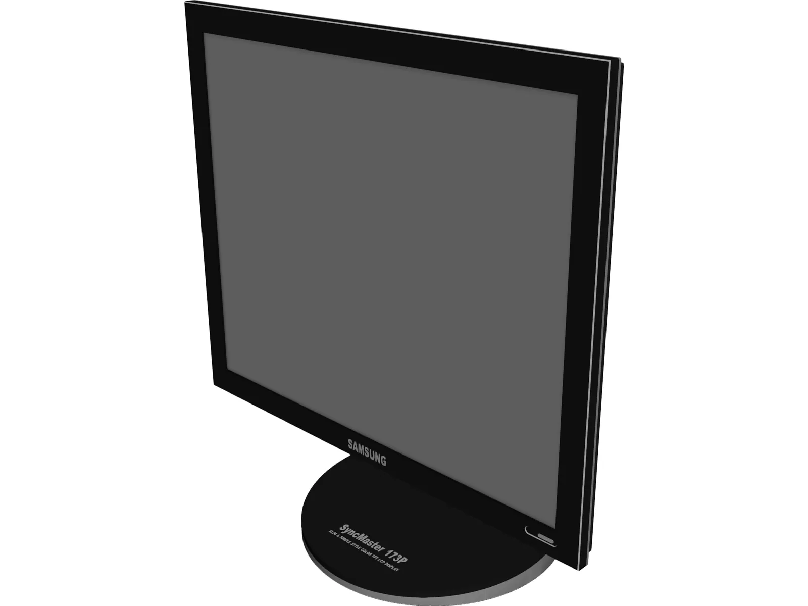 Samsung SyncMaster 173P Monitor 3D Model main preview