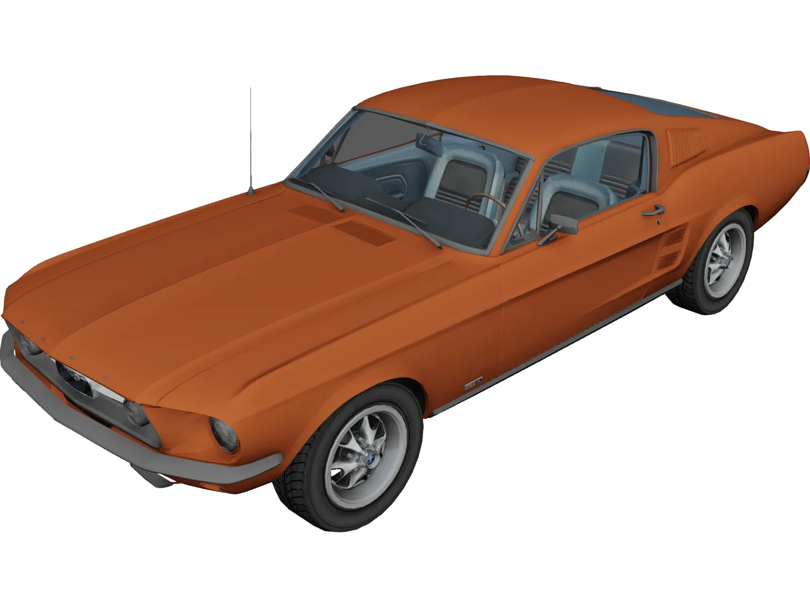 Ford Mustang Shelby GT500 3D Model main preview