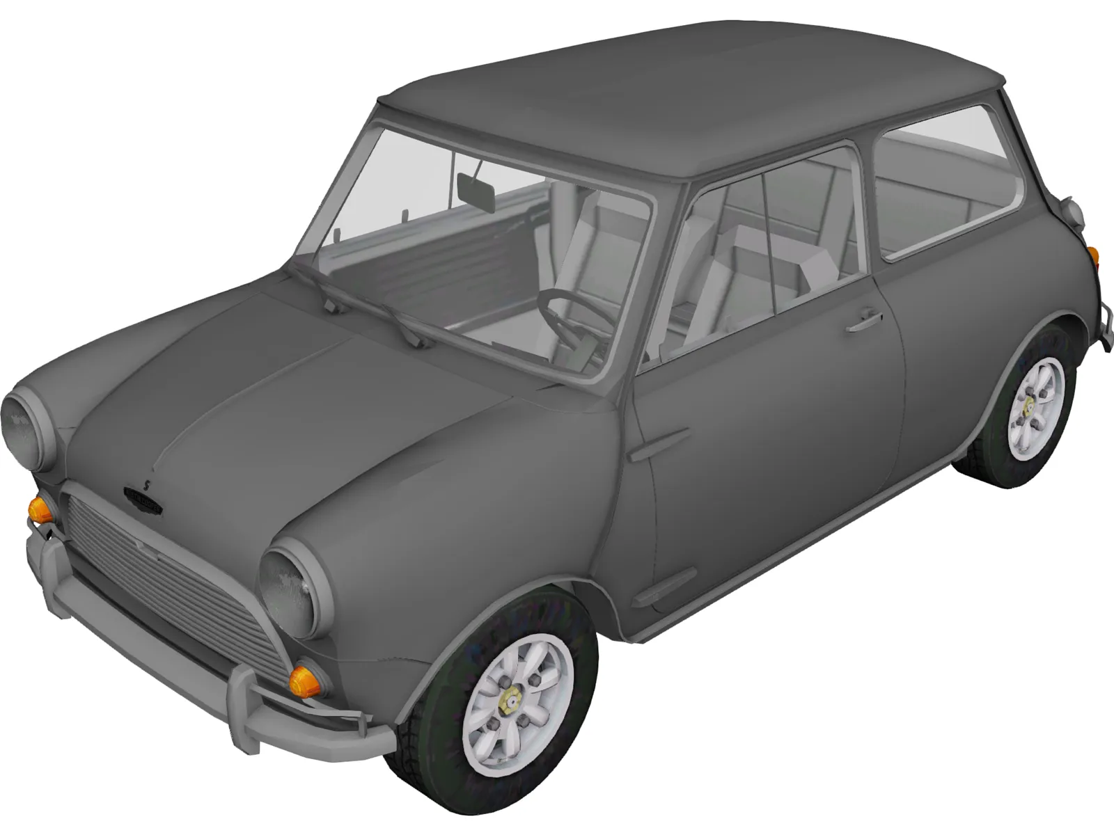 Austin Mini Cooper S (1965) 3D Model main preview