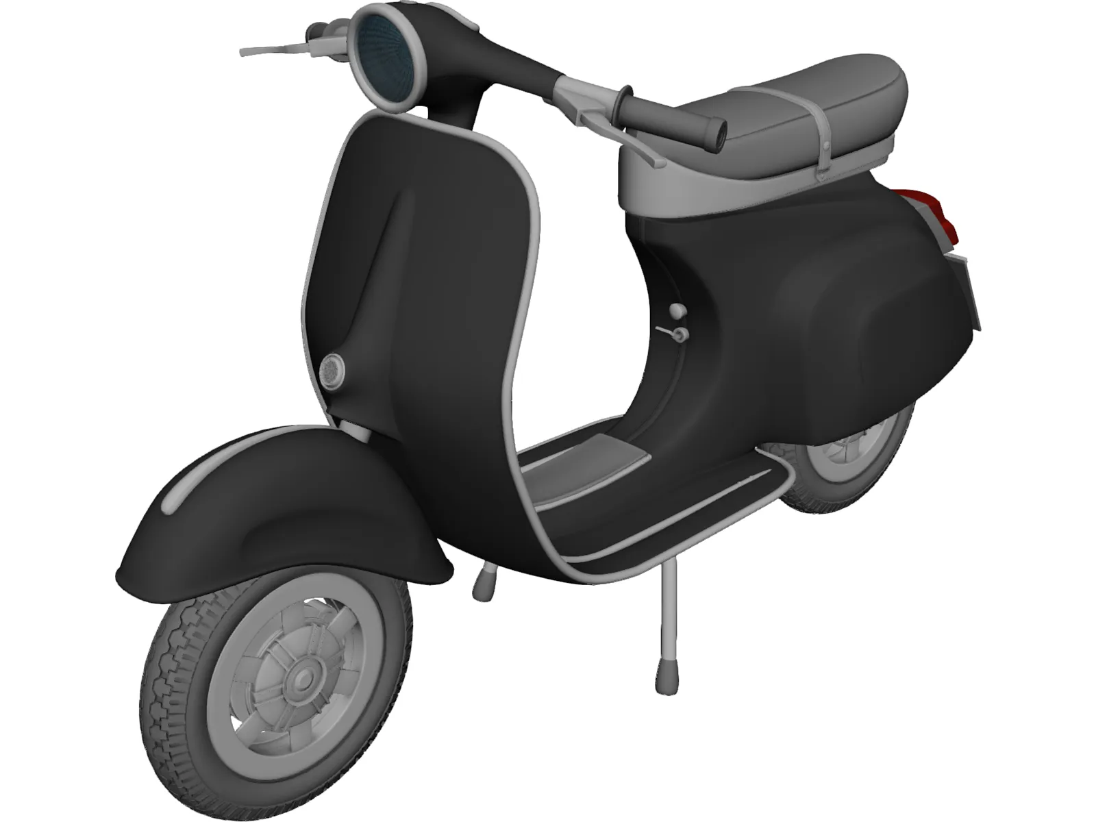 Scooter Vespa 3D Model main preview