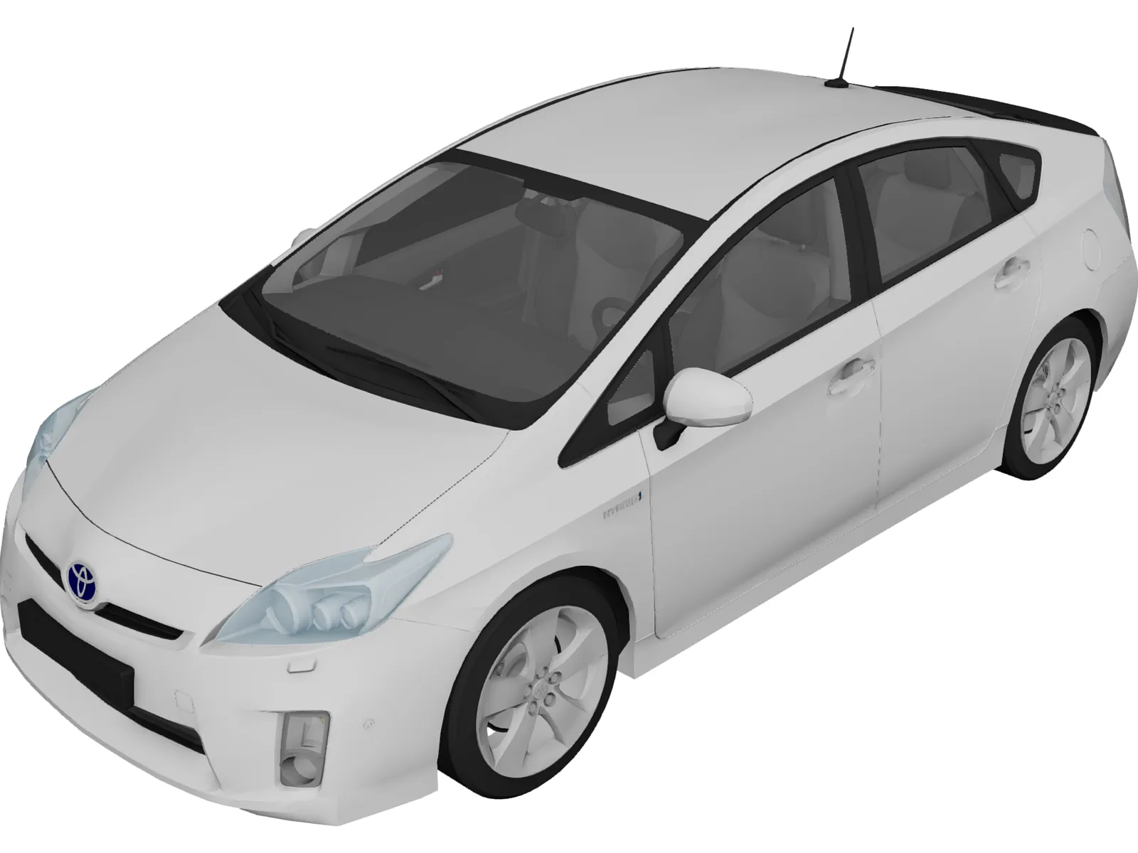 Toyota Prius (2010) 3D Model main preview