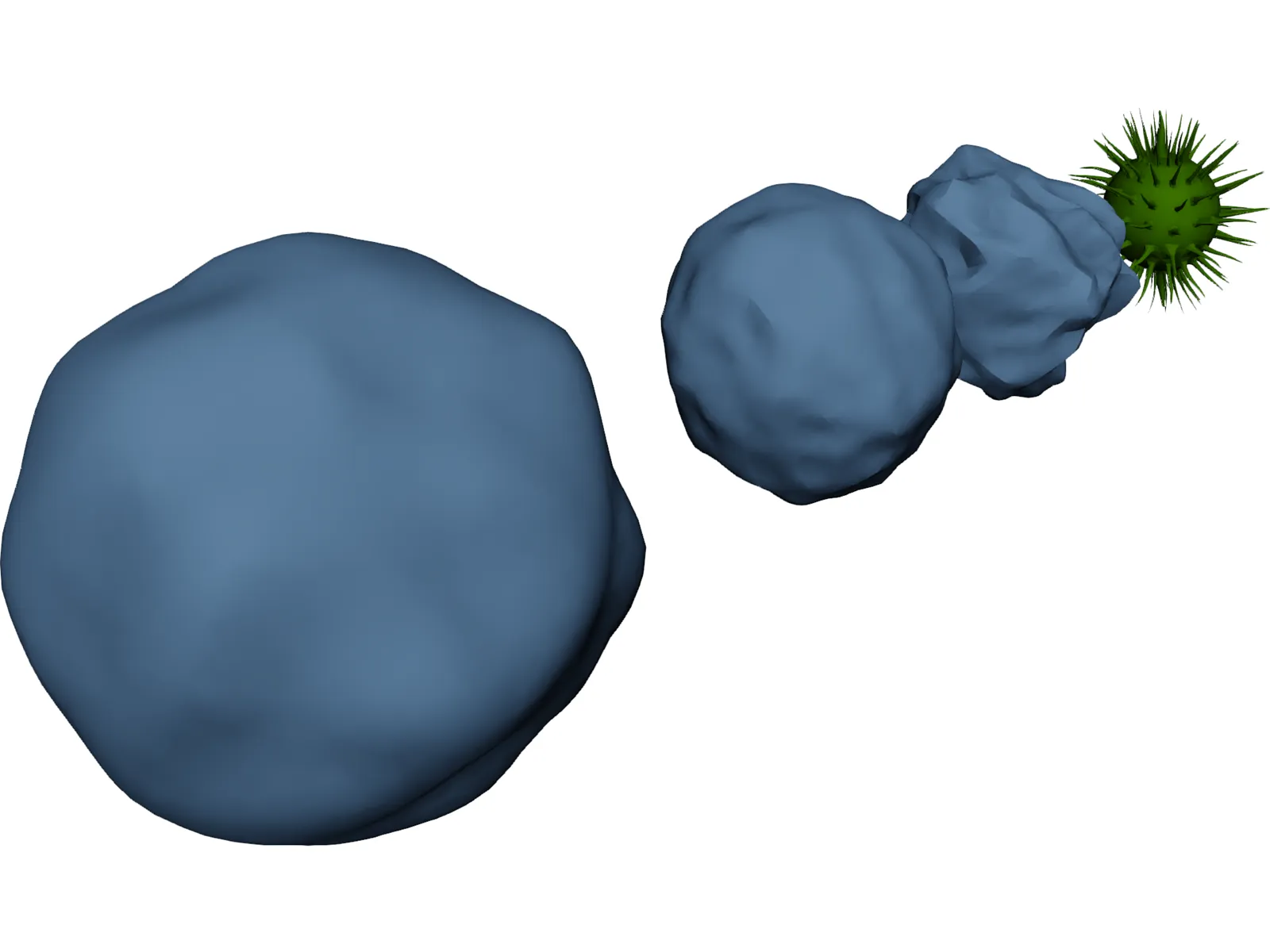 Cytology Cells Virus 3D Model main preview