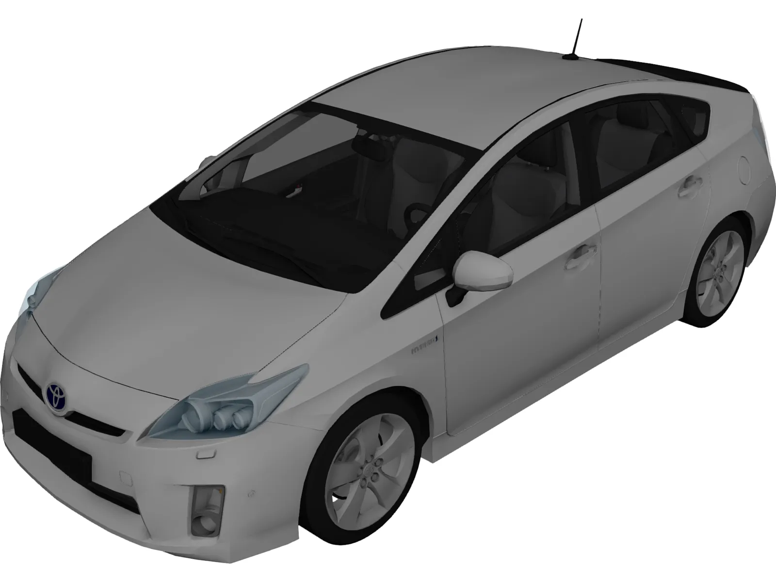 Toyota Prius (2010) 3D Model main preview