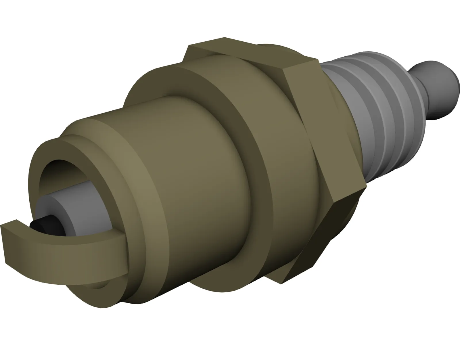 Spark Plug 3D Model main preview