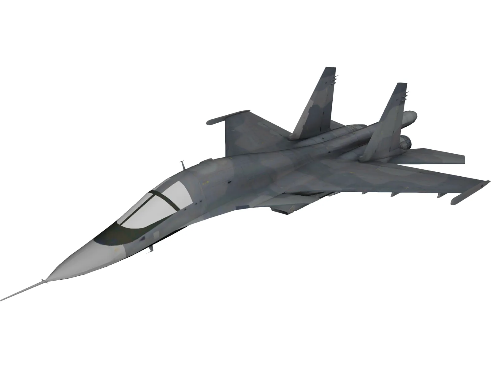 Sukhoi Su-34 Fullback 3D Model main preview