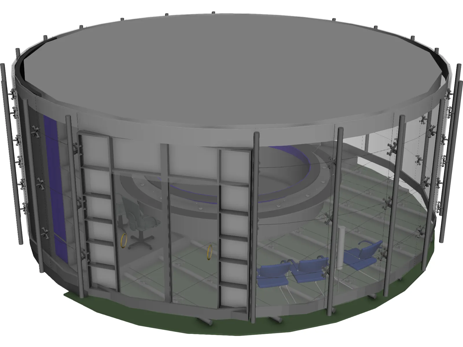 Office Conference Room 3D Model main preview