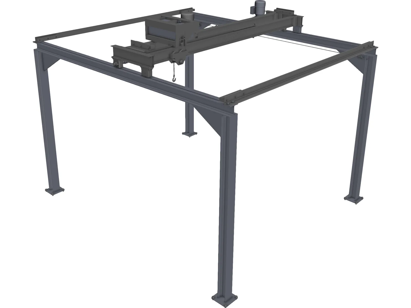 Underslung Crane 3D Model main preview