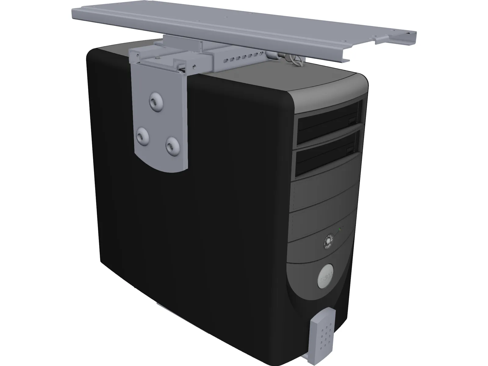 PC Desktop Case 3D Model main preview