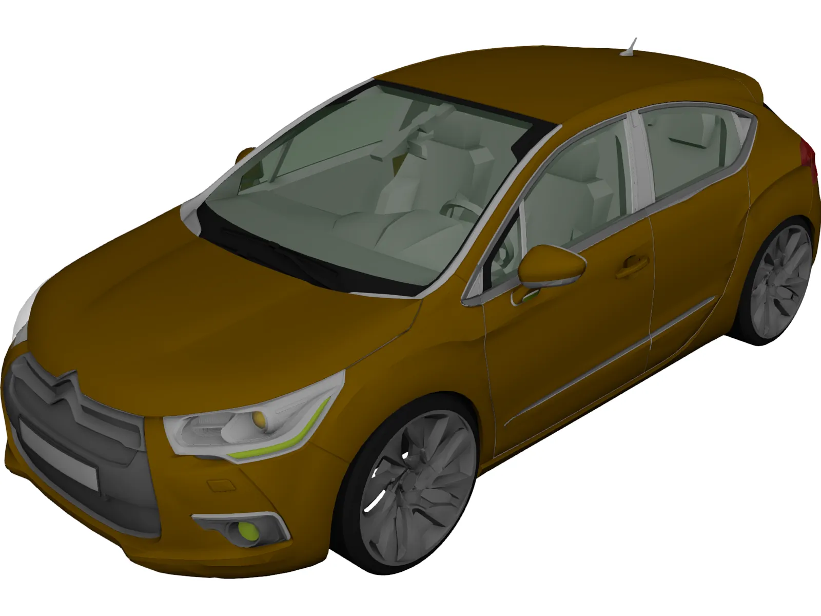 Citroen DS4 3D Model main preview