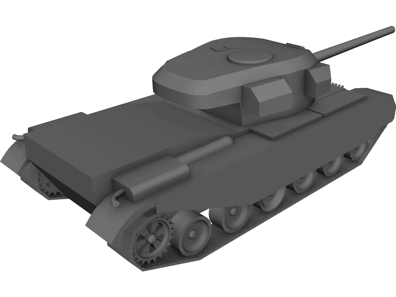 Centurion Tank 3D Model main preview