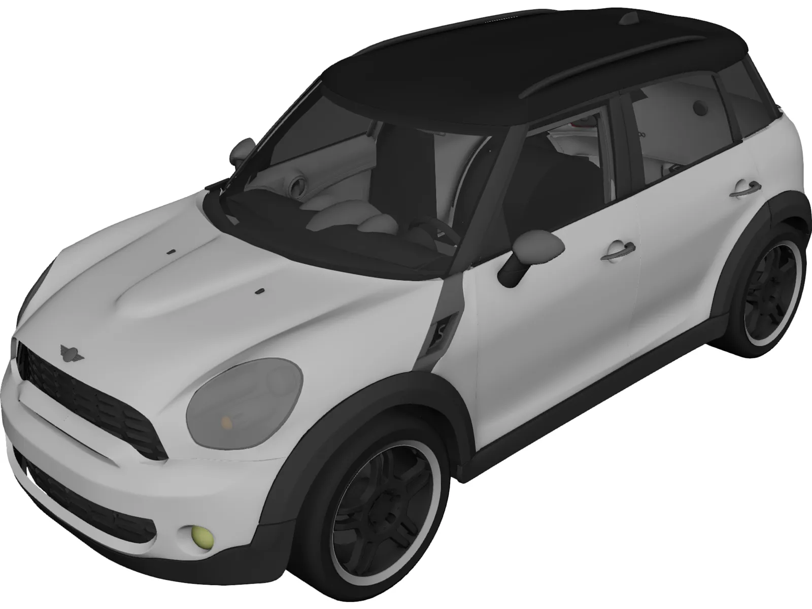 Mini Cooper Countryman 3D Model main preview