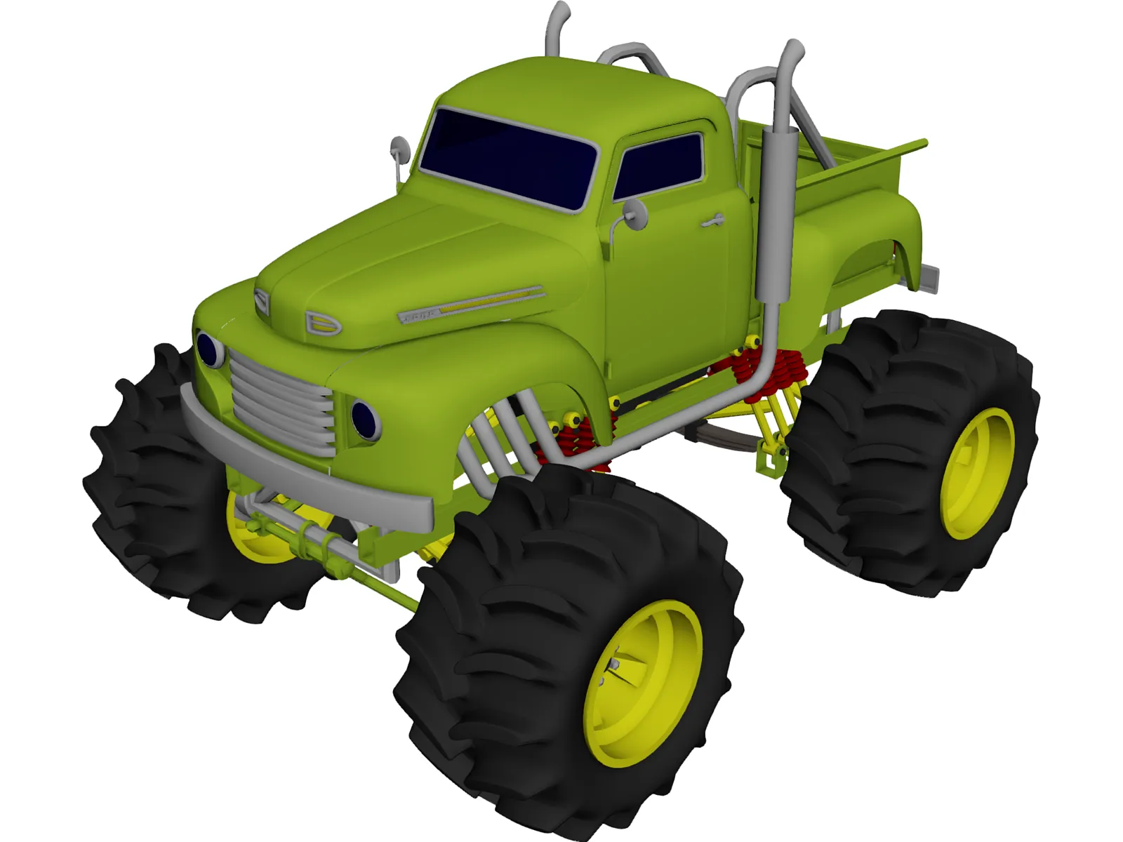 Ford Pickup Big Foot Monster 3D Model main preview