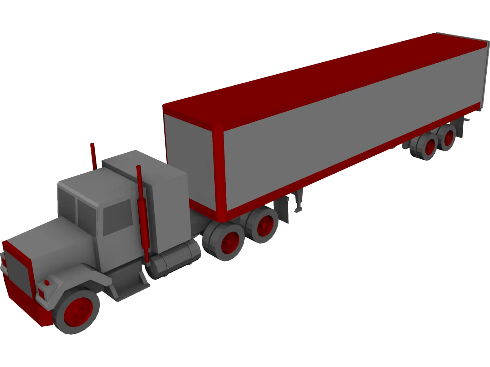 Mack Truck 3D Model main preview
