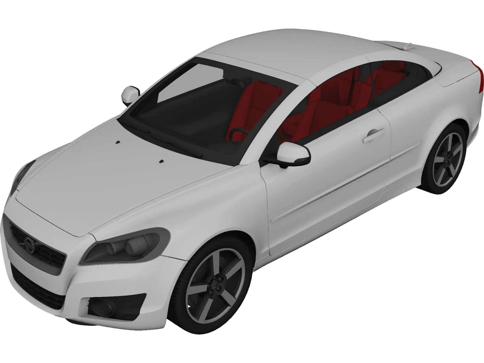 Volvo C70 (2010) 3D Model main preview