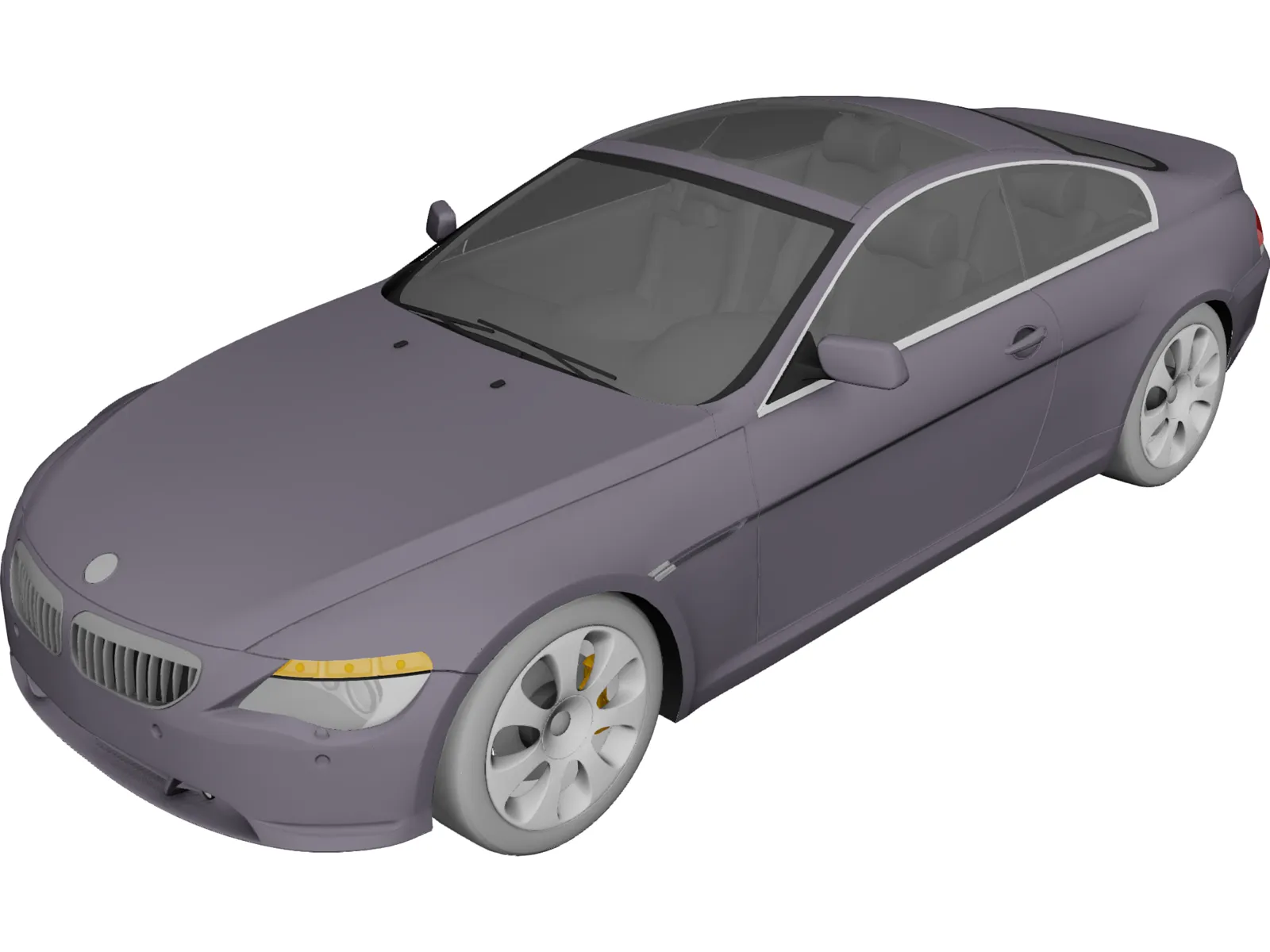 BMW 6-Series Coupe 3D Model main preview