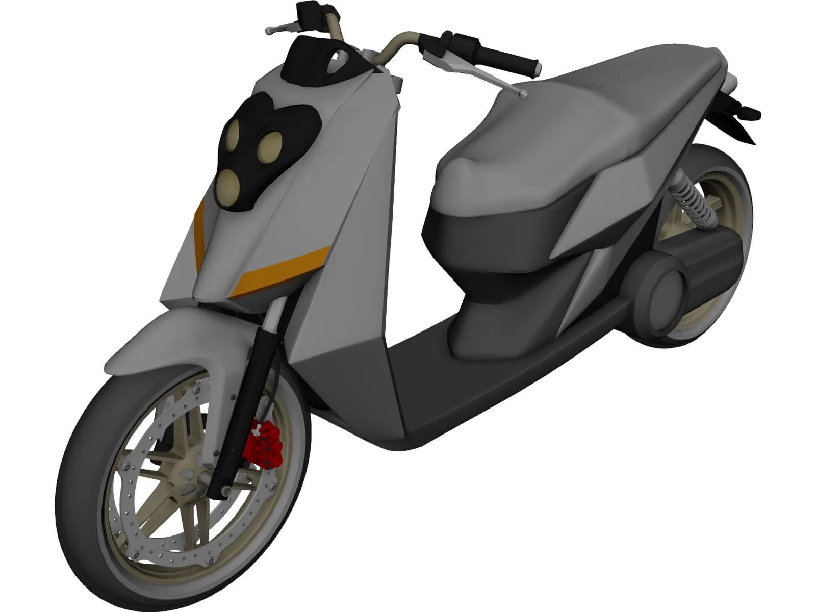 Scooter 3D Model main preview