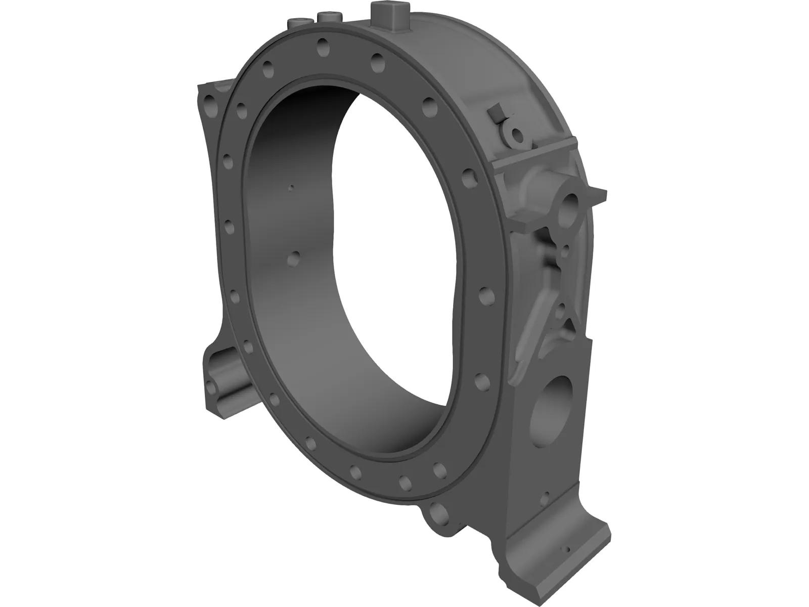 Mazda Rotary Housing 3D Model main preview