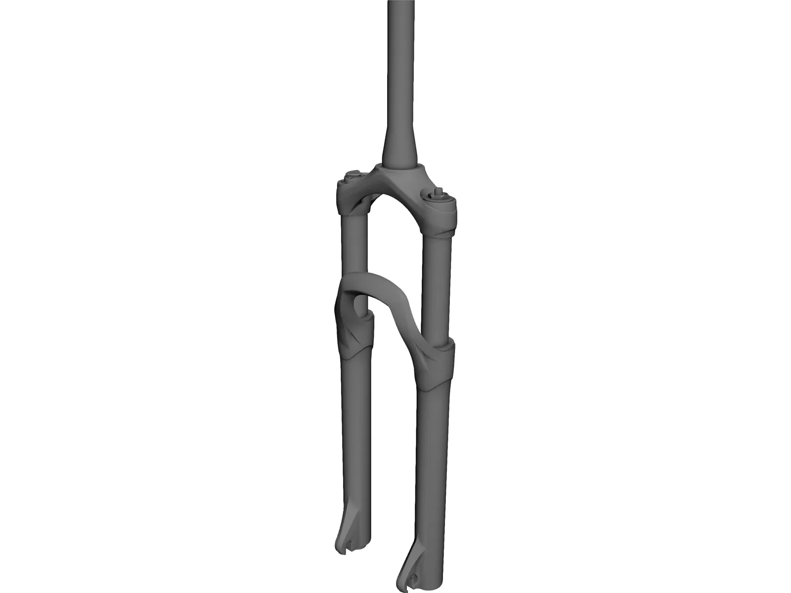 650B Suspension Fork 3D Model main preview