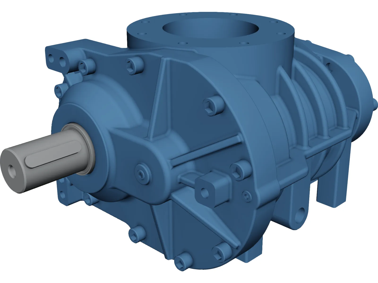 Screw Compressor 3D Model main preview