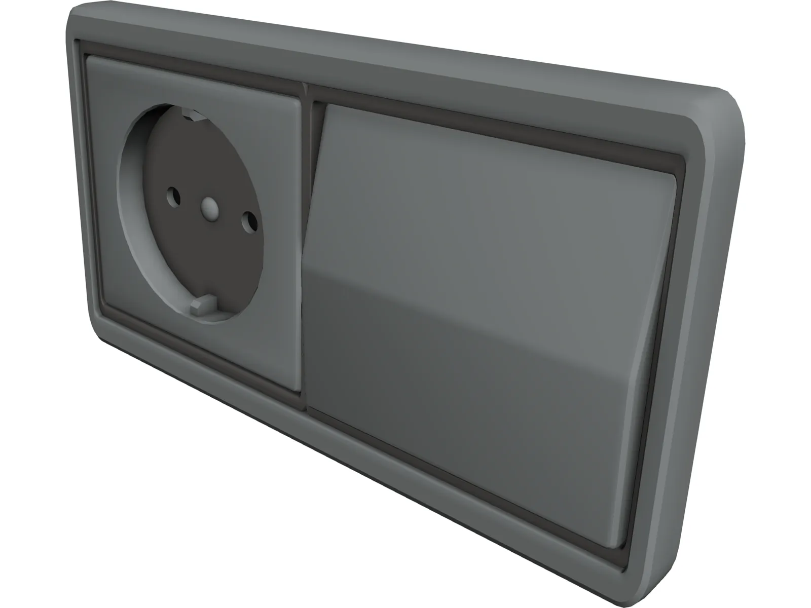 Switch and Plug 3D Model main preview