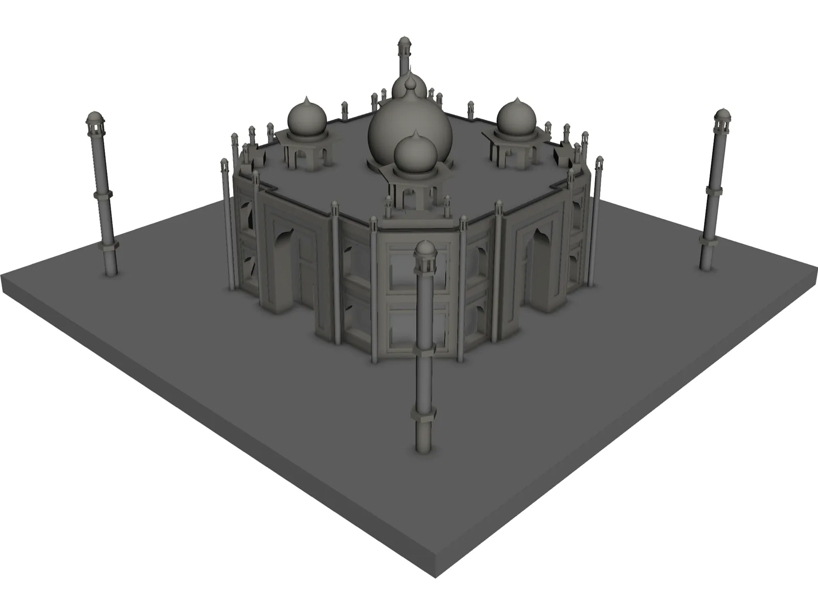 Taj Mahal 3D Model main preview