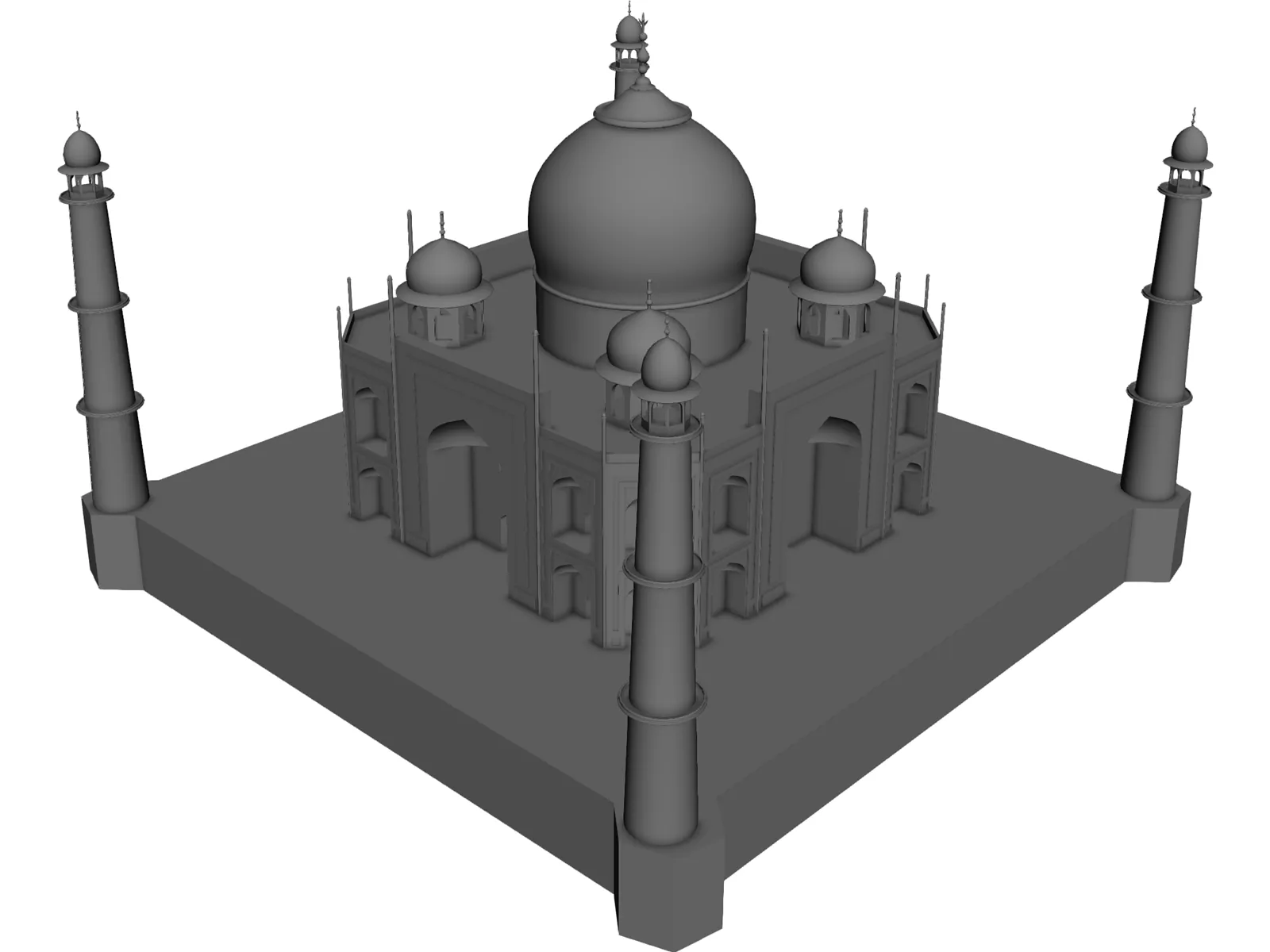 Taj Mahal 3D Model main preview