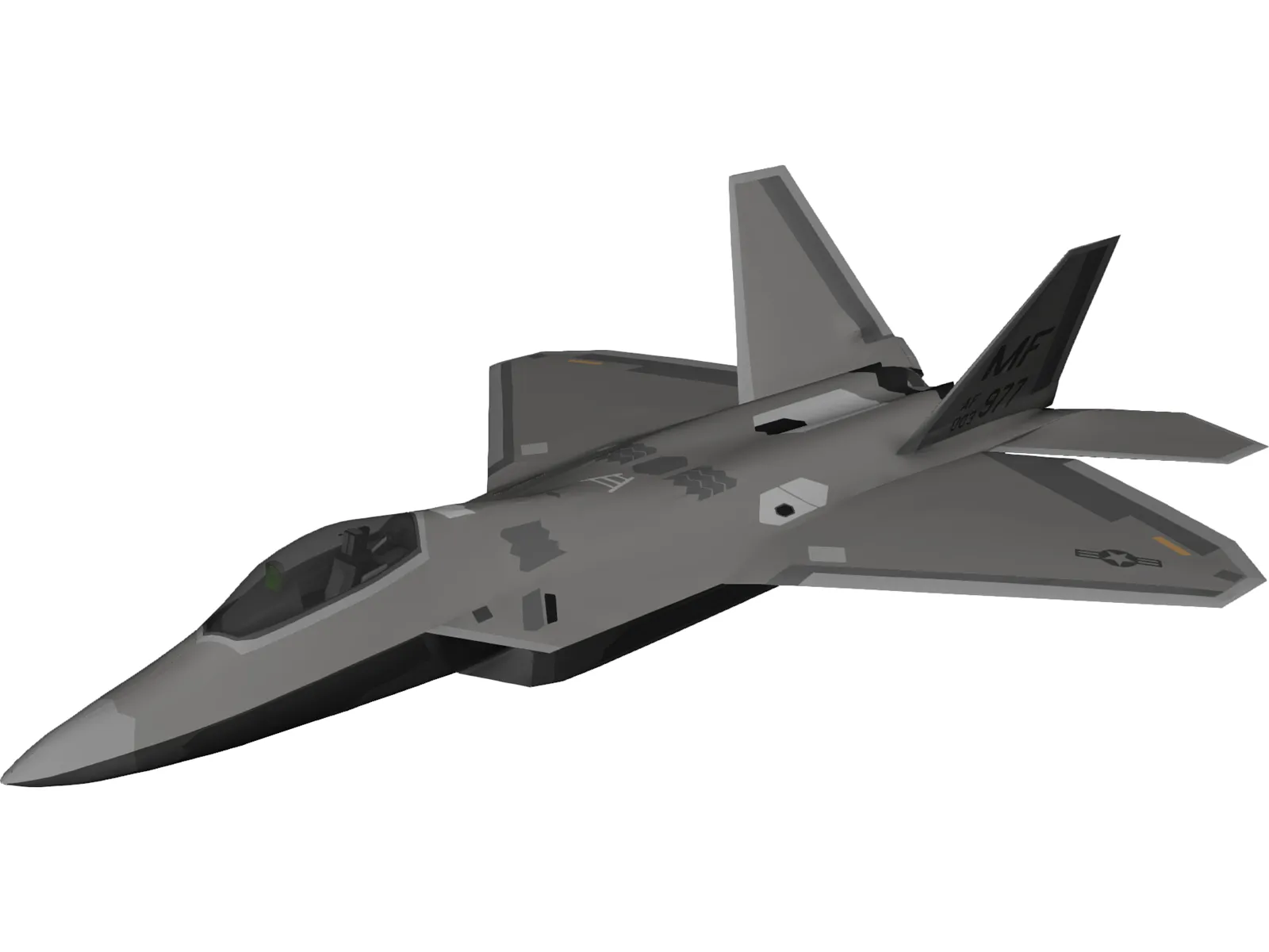 F-22 Raptor 3D Model main preview