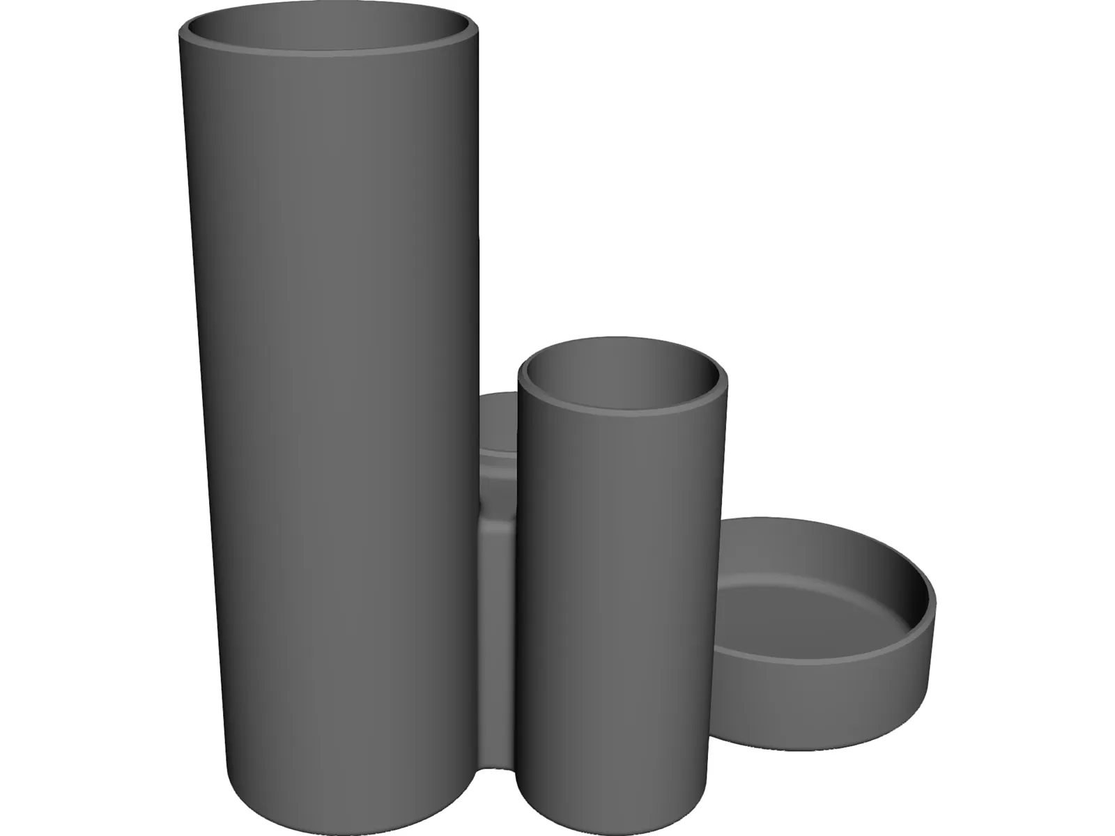 Pen Holder 3D Model main preview
