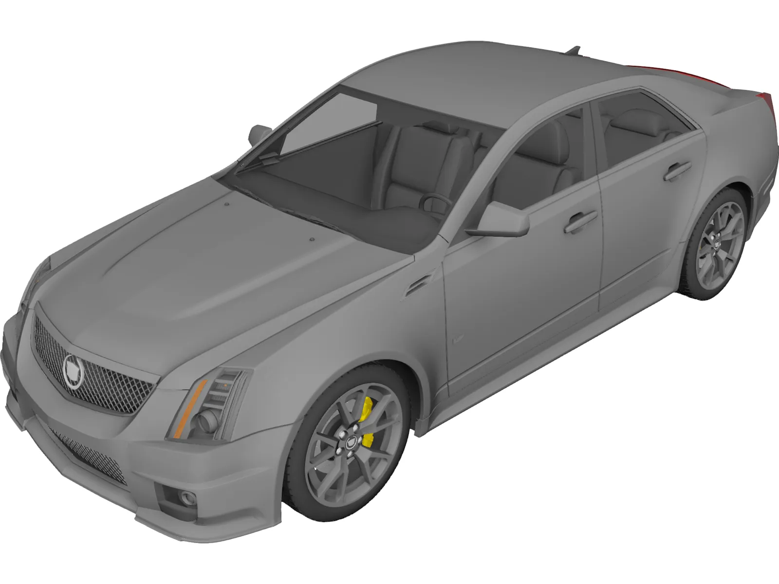 Cadillac CTS-V (2009) 3D Model main preview