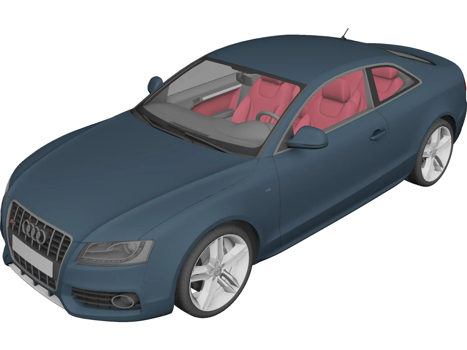 Audi S5 3D Model main preview