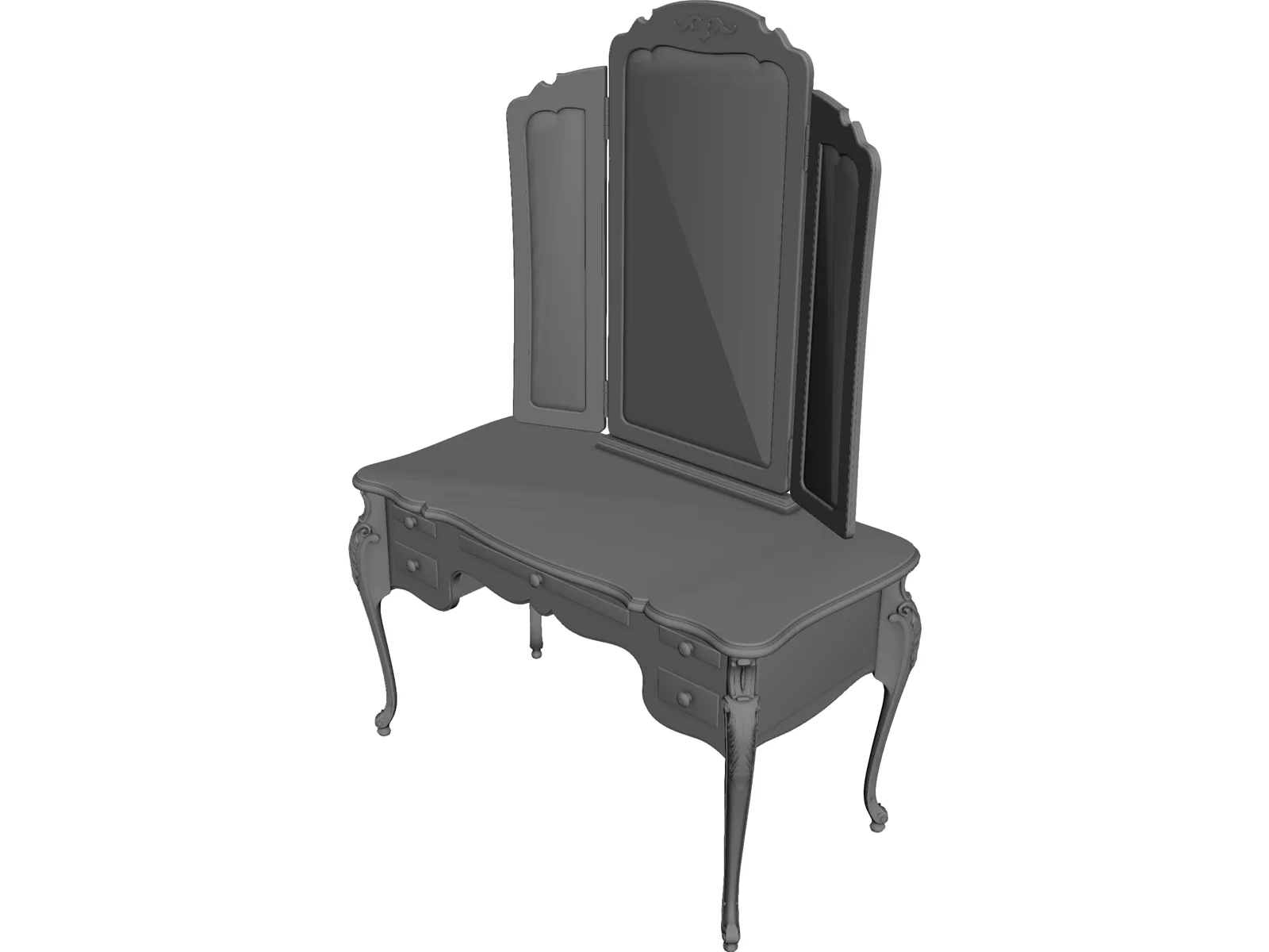 Bathroom Cabinet 3D Model main preview