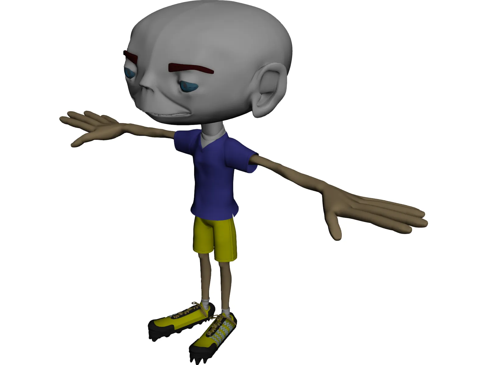 Cartoon Boy 3D Model main preview