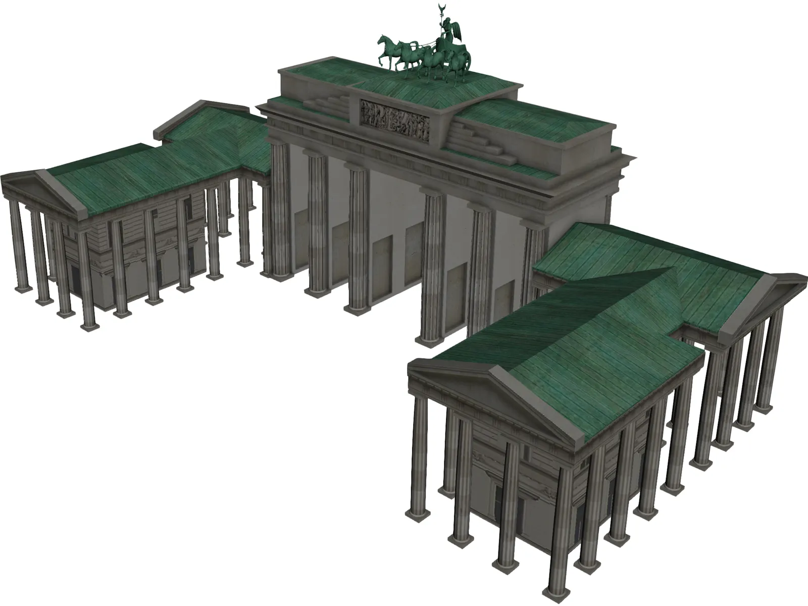 Brandenburg Gate Berlin 3D Model main preview