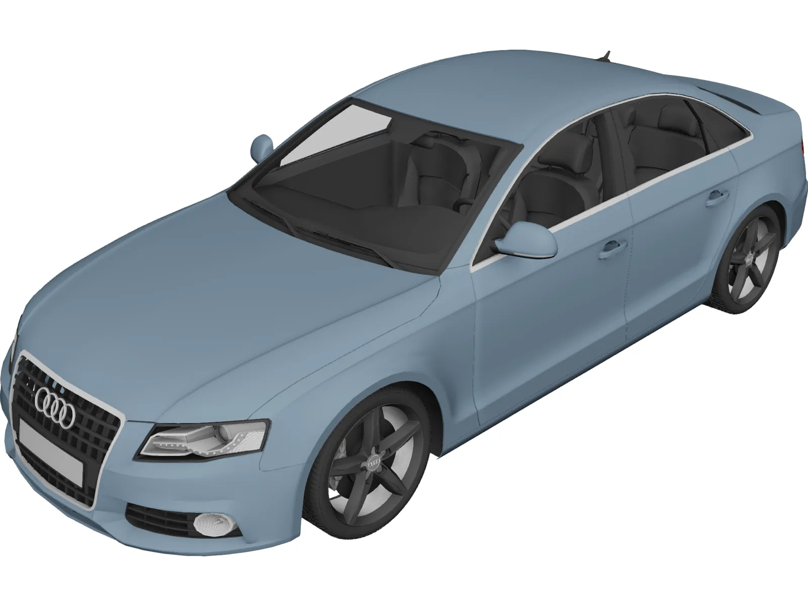 Audi A4 3D Model main preview