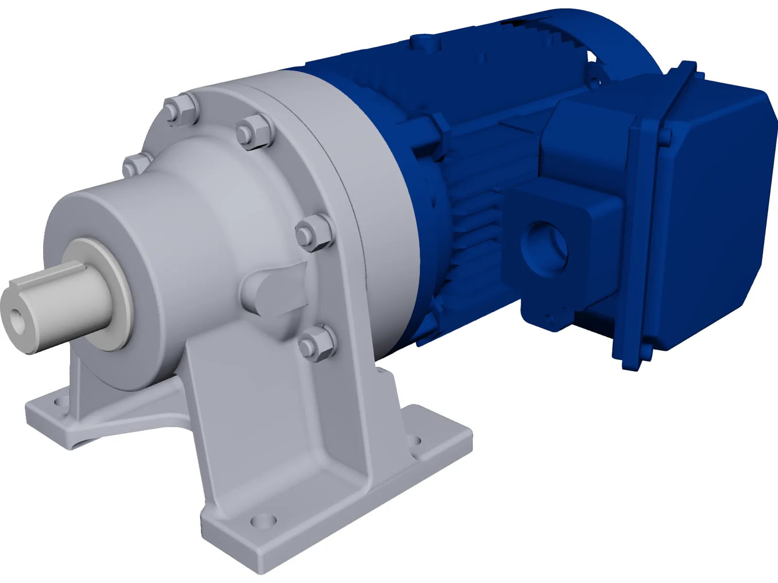 Electric Motor 1.5hp 3D Model main preview