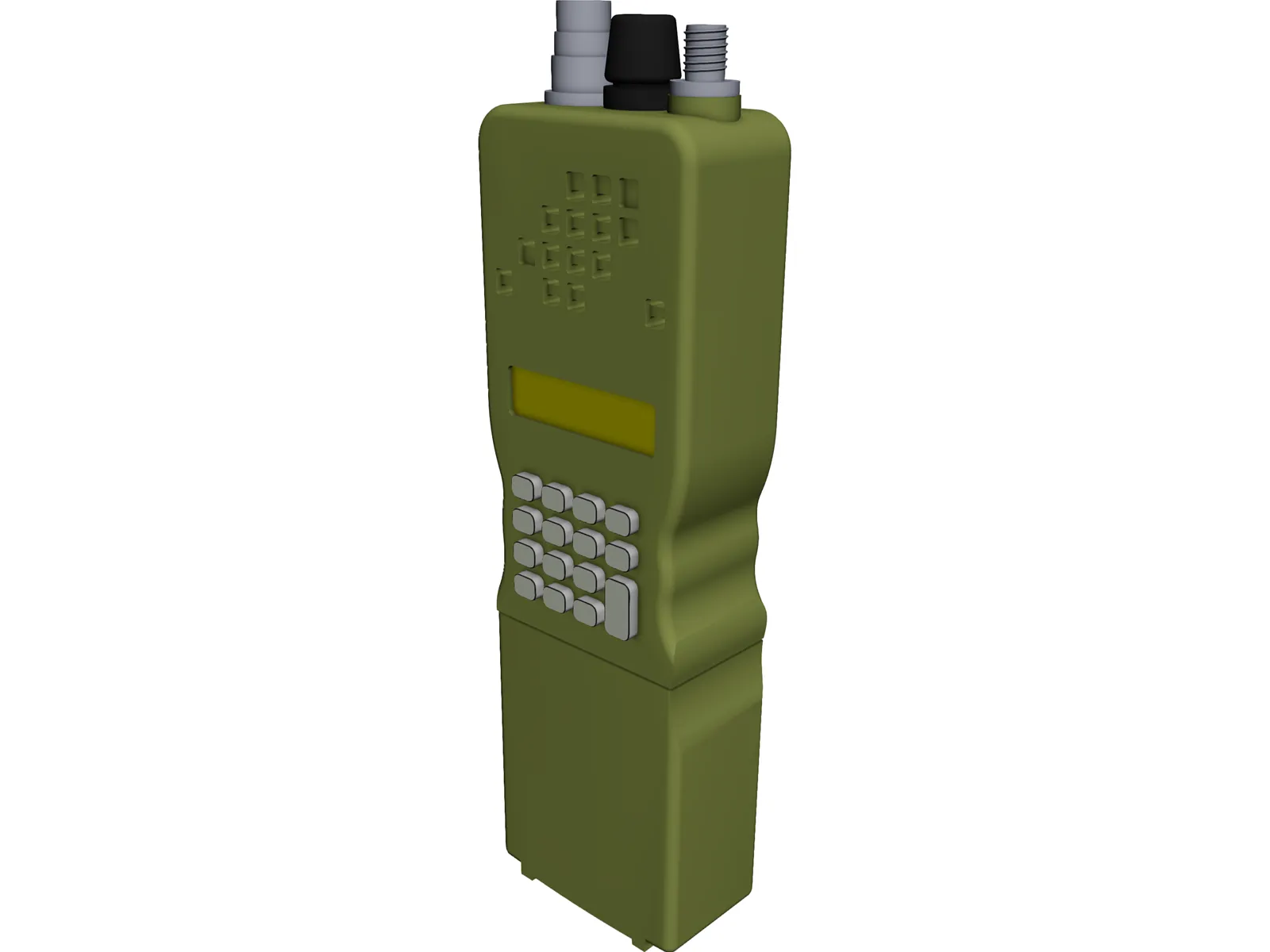 Military Radio 3D Model main preview